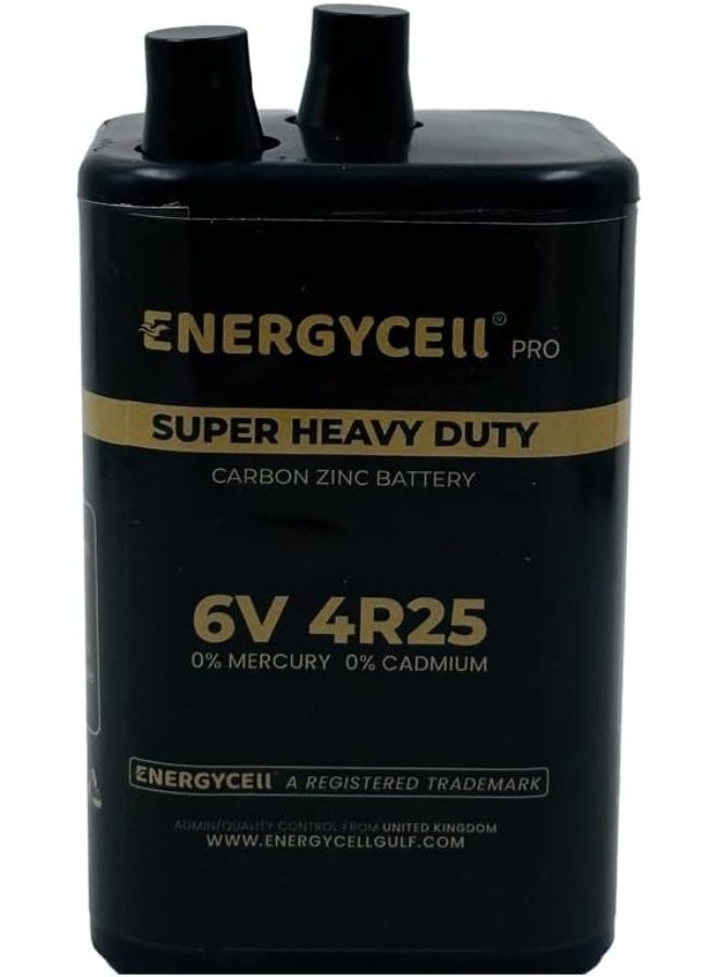 إنرجي سيل بطارية فانوس Energycell Pro 4R25 6 فولت مع أطراف زنبركية، عدد واحد - Image 2