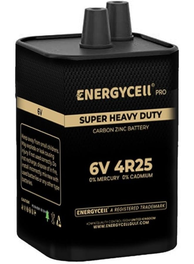 إنرجي سيل بطارية فانوس Energycell Pro 4R25 6 فولت مع أطراف زنبركية، عدد واحد - Image 1