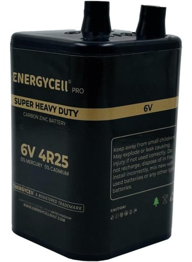 إنرجي سيل بطارية فانوس Energycell Pro 4R25 6 فولت مع أطراف زنبركية، عدد واحد - Image 4