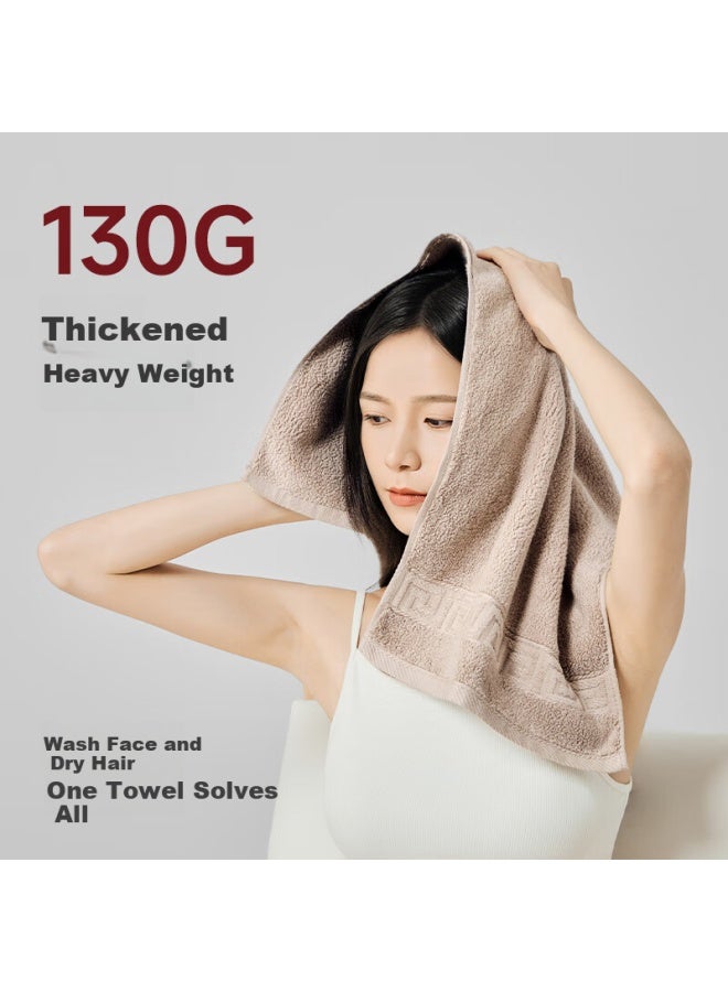 MUJI مناشف موجي 2-قطعة 7a مضادة للبكتيريا من قطن شينجيانغ 130g سميك 100% قطن نقي منشفة وجه رجالية ونسائية كبيرة - Image 2