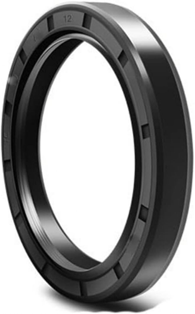 oil seal lip seal, 5pcs NBR TC Double Lip Seals with Spring, Metal Skeleton, Nitrile Rubber Coating, Inner Diameter 17mm 18mm Gasket Lip(17X25X7 (5Pcs)) - Image 2