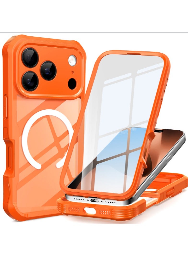 general Case for iPhone 17 Pro Max 6.9-Inch with Built-in Tempered Glass Screen Protector and Camera Control Button, Compatible with MagSafe, 360 Degree Full Body Cover - Image 1