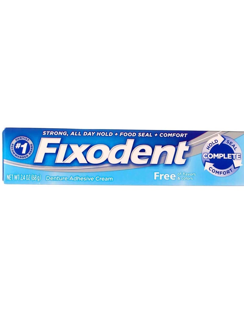 Fixodent Fixodent Free Denture Adhesive Cream 2.40 oz (Pack of 5) - Image 1
