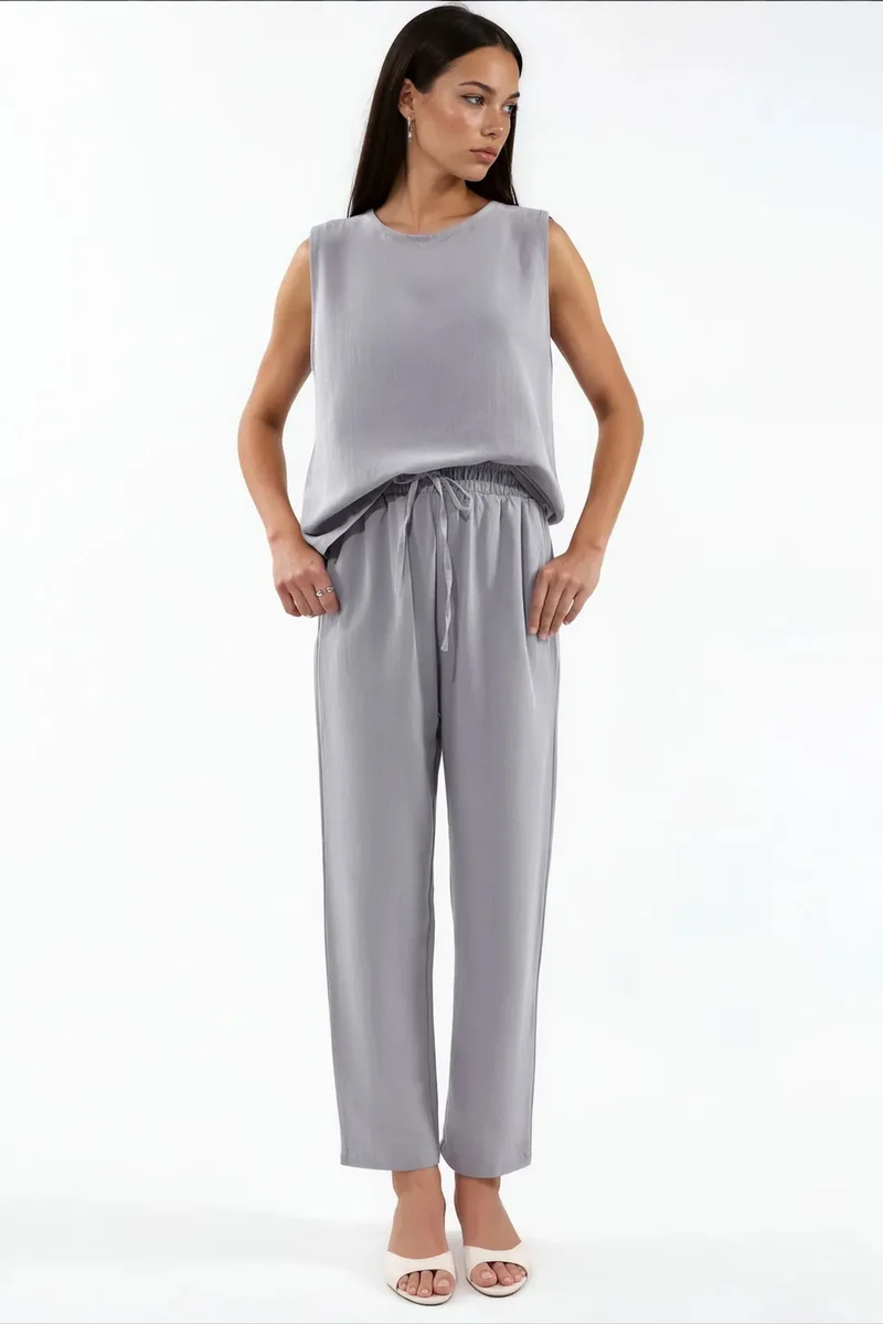 Jennyfer Cotton Linen Viscose Two-Piece Coord