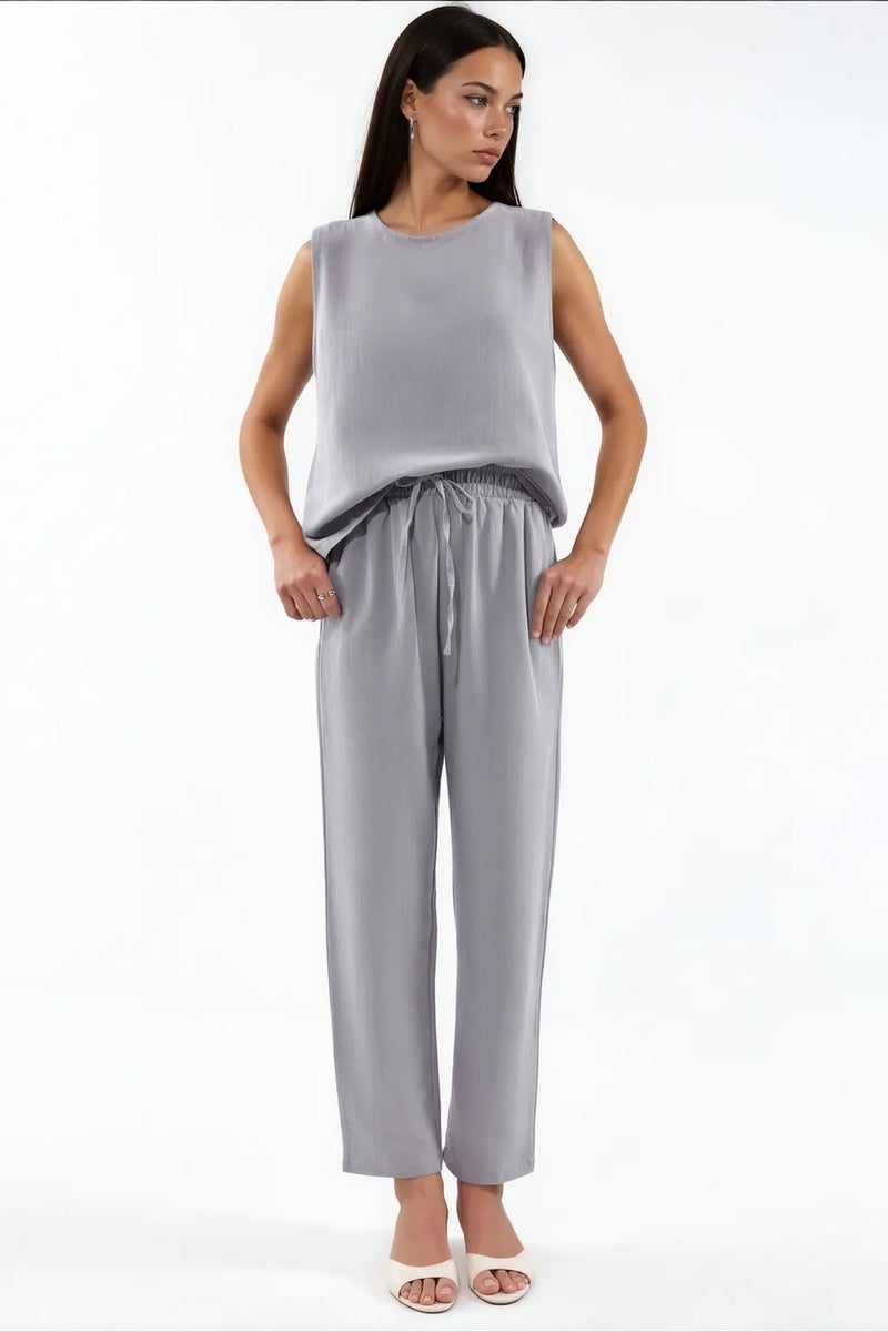 Jennyfer Cotton Linen Viscose Two-Piece Coord - Image 1