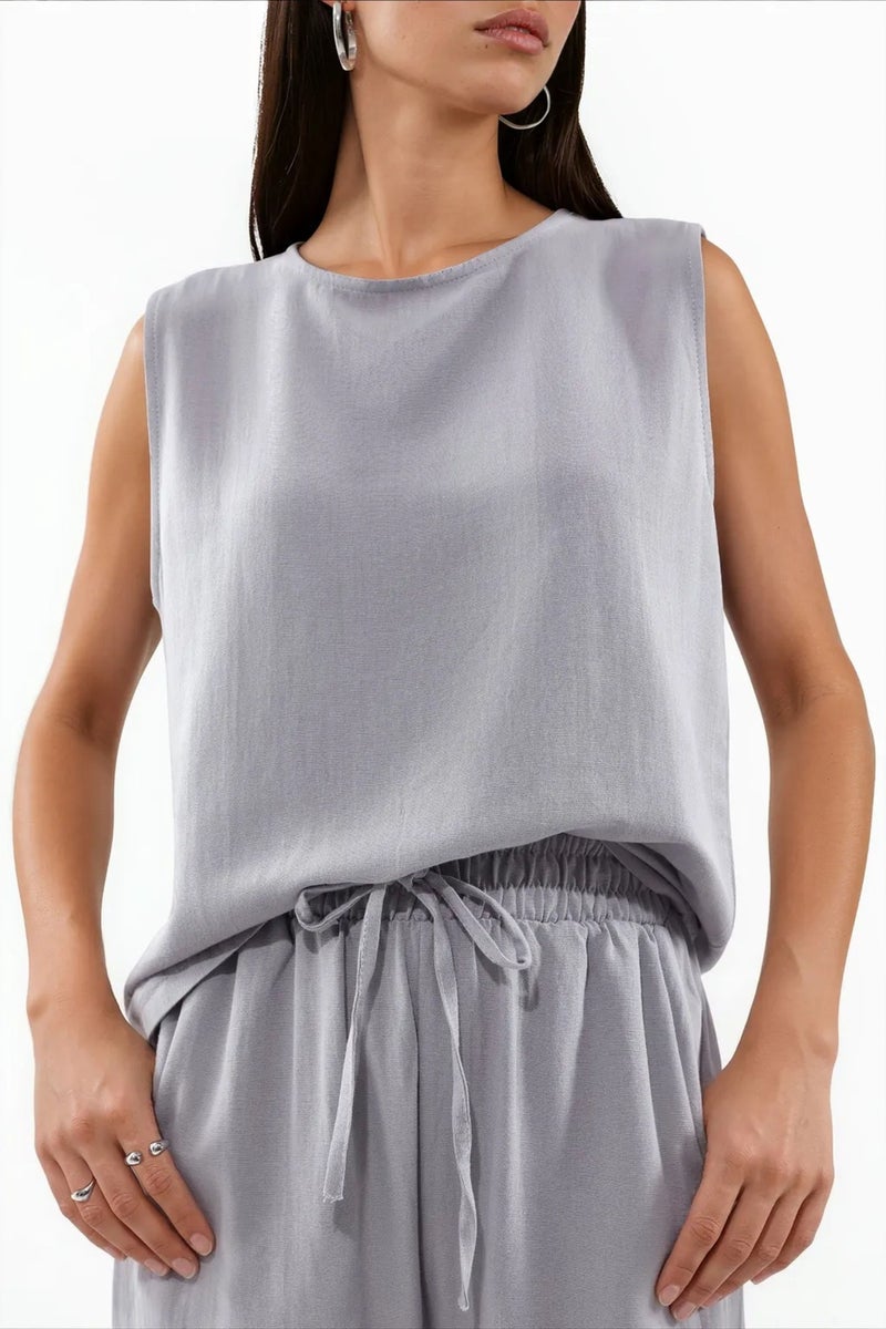 Jennyfer Cotton Linen Viscose Two-Piece Coord - Image 4
