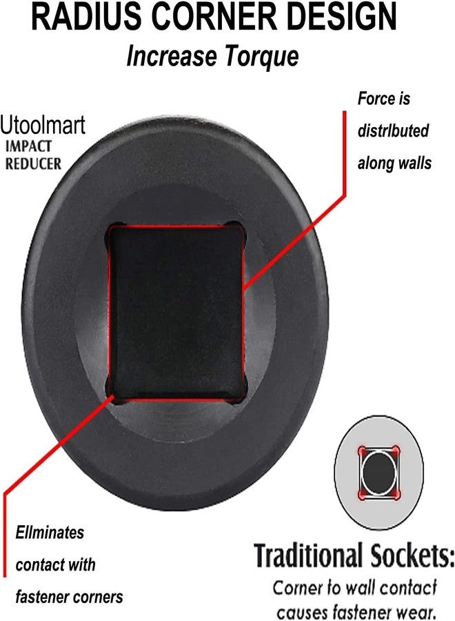 اتول مارت مقبس صدمات Utoolmart 1 بوصة Drive by 30 مم بعمق 6 نقاط، متري قياسي، كروم فاناديوم بطول 78 مم، قطعة واحدة - Image 3