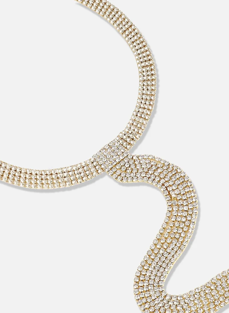 سوهي قلادة مصممة للحفلات مطلية بالفضة