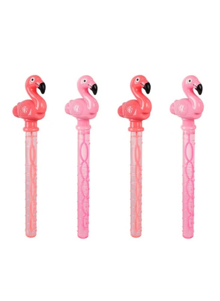 4-Piece Flamingo Bubble Blower Set 37x5cm - Image 1