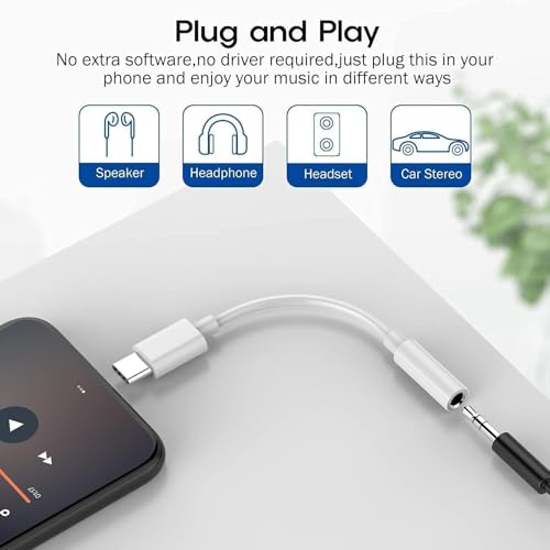 Mizi (2Pack USB to 3.5mm Audio Jack Adapter, External Sound Card Converter Compatible with Headset, PC, Laptop, Mac, Desktops, Linux, PS4 and More Devices - White - Image 5