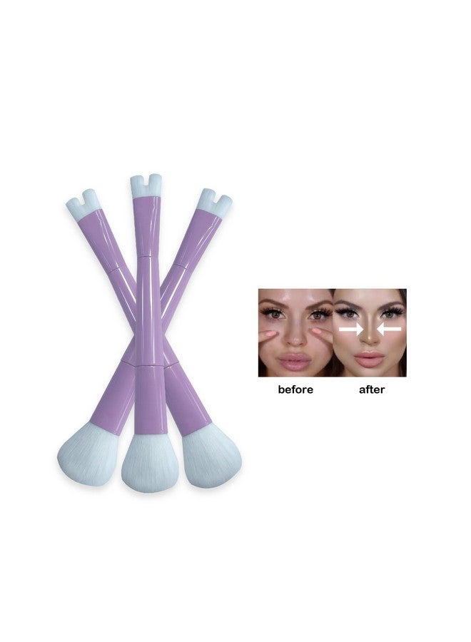 WALULAN WALULAN 2-in-1 Nose Contour Makeup Brush U-Shaped Makeup Brush Nose Contour Sculpting Stickfor Nose, Face  - Image 2