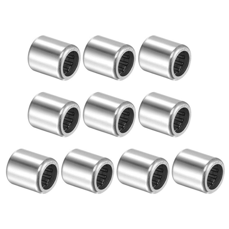 uxcell SCE610 Needle Roller Bearings 3/8-inch Bore 9/16-inch OD 5/8-inch Width Chrome Steel Open End 10pcs - Image 1