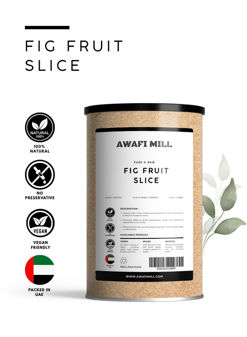 AWAFI MILL Fig Fruit Slices | Naturally Dried Figs | Soft, Chewy and Sweet Snack - 100 g | 3.5 Oz - Image 2