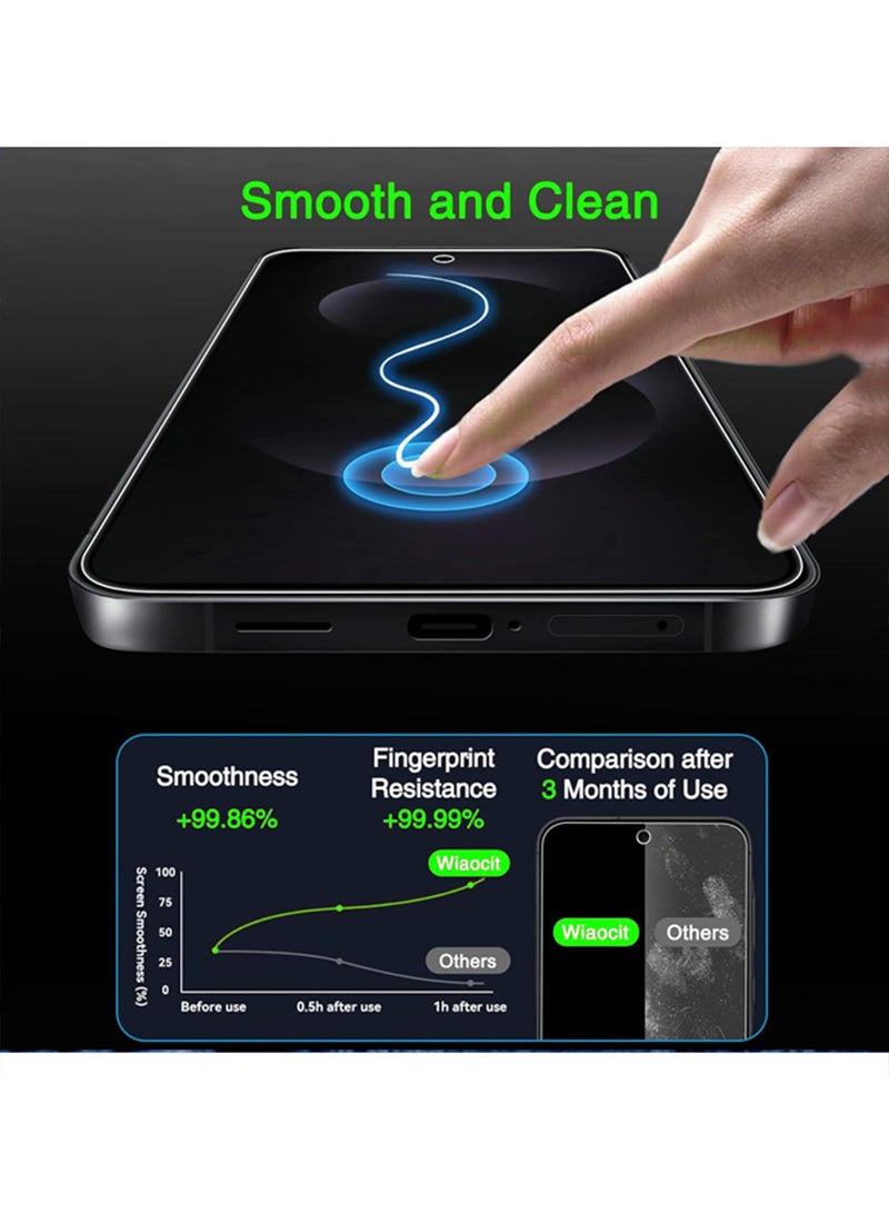 X-level [4-Pack] Samsung Galaxy S25 Ultra Screen Protector with Camera Lens Protector Set, 9H Hardness, Anti Scratch, Bubble Free, Case Friendly, for Samsung Galaxy S25 Ultra Edge to Edge Protection Full Cover (Clear) - Image 5