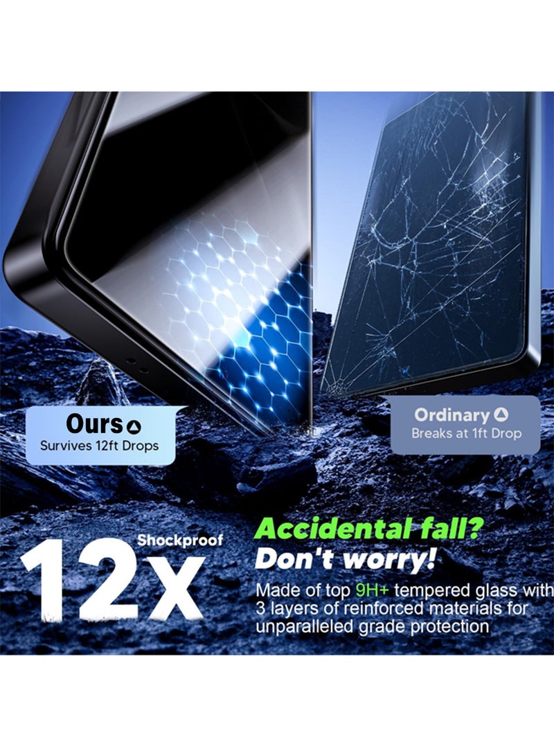 X-level [4-Pack] Samsung Galaxy S25 Ultra Screen Protector with Camera Lens Protector Set, 9H Hardness, Anti Scratch, Bubble Free, Case Friendly, for Samsung Galaxy S25 Ultra Edge to Edge Protection Full Cover (Clear) - Image 3