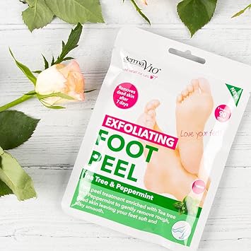 Derma V10 Exfoliating Foot Peel Mask Pack of 3 - Image 5
