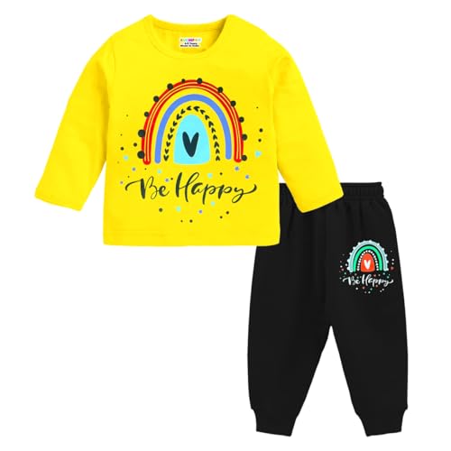 Kuchipoo Girl Regular Fit Cotton T-Shirts and Pyjamas Set (KUC-PSUT-147, 6-7 Years, Multi-Colored) - Image 4