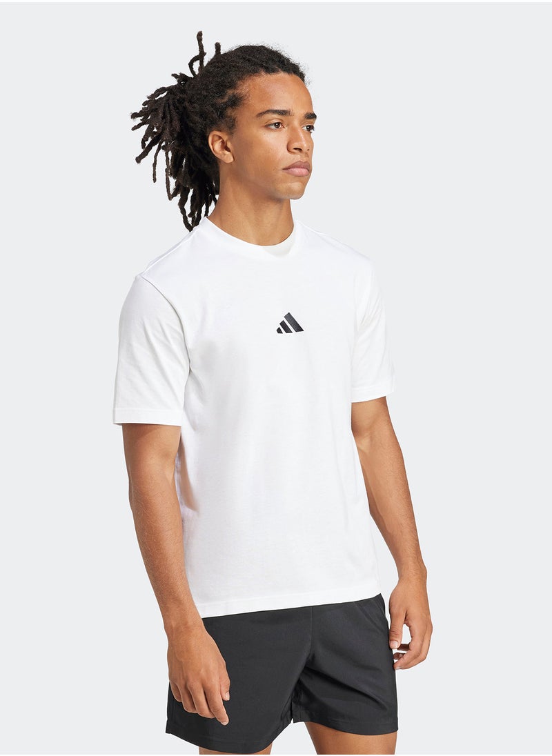 Adidas - Essentials Small Logo Single Jersey T-Shirt - Image 1