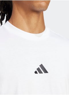 Adidas Essentials Small Logo Single Jersey T-Shirt  - Image 4