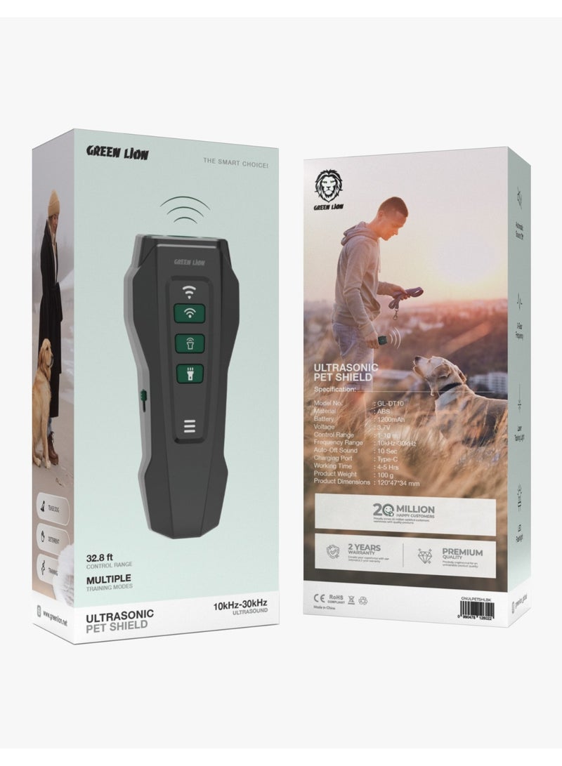 GREEN LION Pet Safe Shield Device / Sound Wave Pet Trainer with Laser Pointer, Adjustable Frequency /Animal Deterrent/ Pet Safe Barrier/ Pet Control Device with Laser Training - Black - Image 3