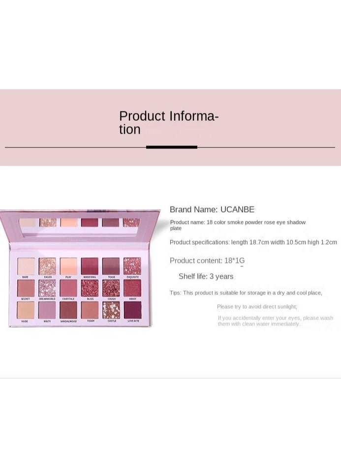 UCANBE 18-Color Desert Rose Eyeshadow Palette for Smokey Rose Makeup Looks - pzsku/Z4177444F8B8F0AFD5FC3Z/45/_/1723642481/7c56ddaf-ae89-4958-b76e-a300eee95afe