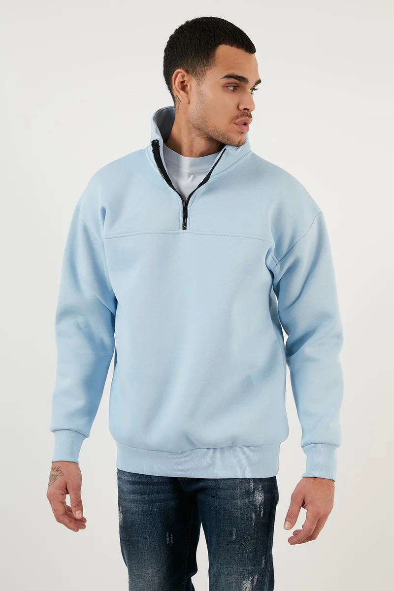 Buratti Regular Fit Cotton Lining Soft Raised Winter Sweat Men's Sweat 59053431