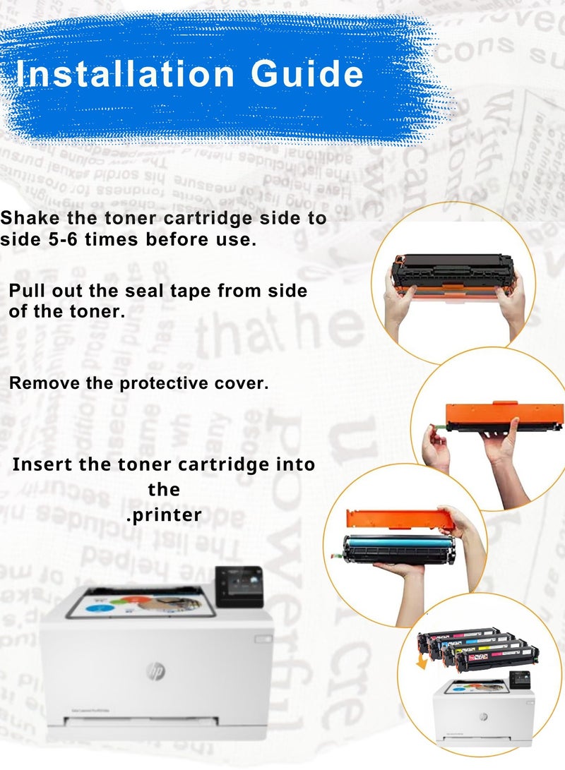 203A Toner 4 Cartidges (CF540  CF541  CF542  CF543) - Image 5