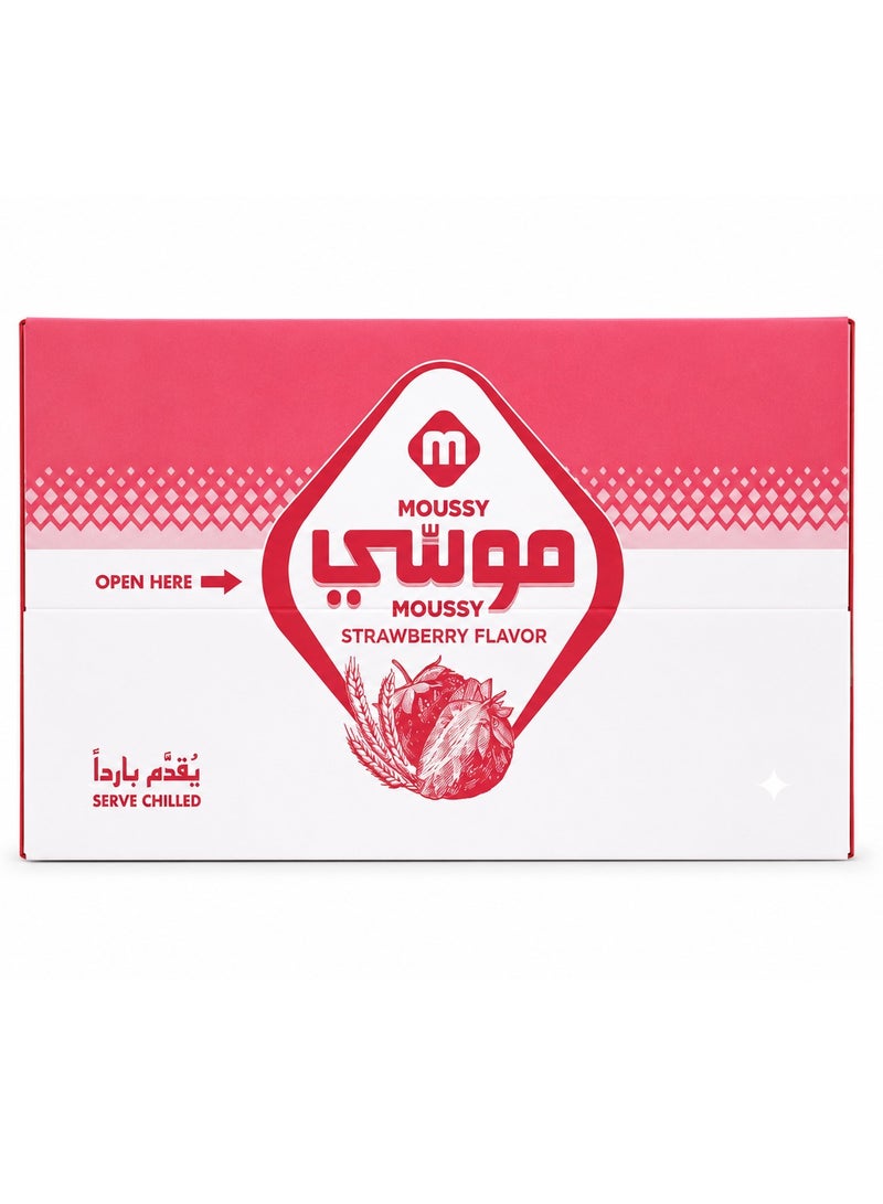 Moussy Malt Beverage Strawberry Flavour, 330 ml Bottle (Pack of 24) - Image 1