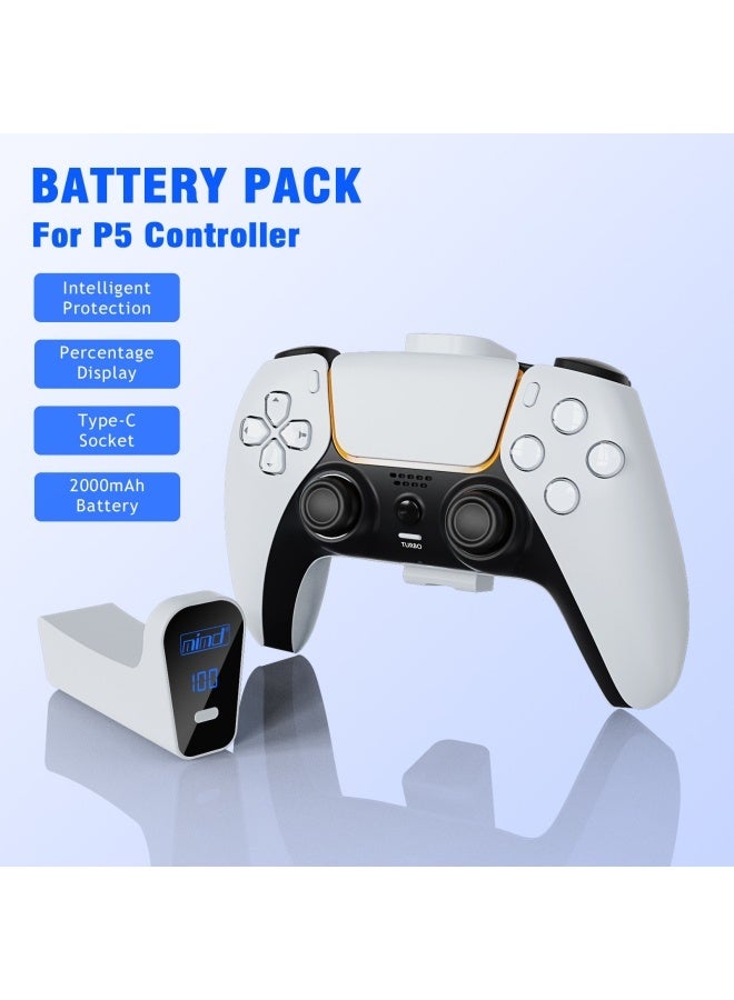 General PS5 gamepad rechargeable battery 2000mAh with digital displa  - Image 5