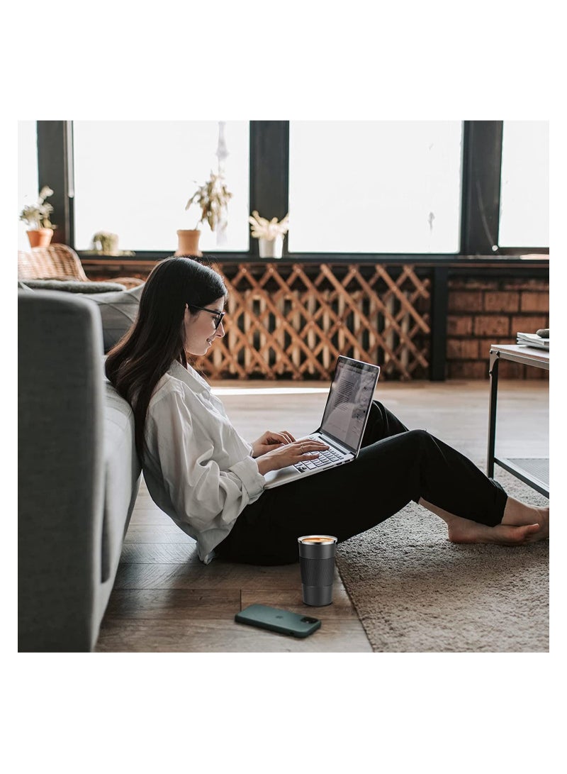 أل أيه بريشوس كوب سفر قابل لإعادة الاستخدام معزول لفنجان القهوة ، كوب قهوة حراري عازل للفراغ من الفولاذ المقاوم للصدأ للمشروبات الساخنة والباردة - Image 5