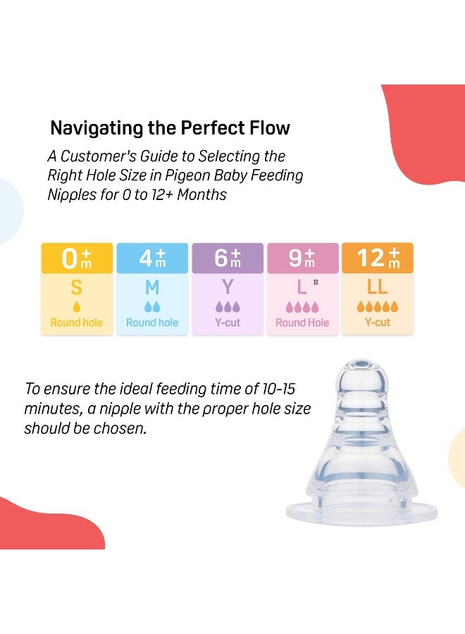 pigeon Peristaltic Nipple LL | Pigeon Bottle Nipple For 12 month+ - Image 5