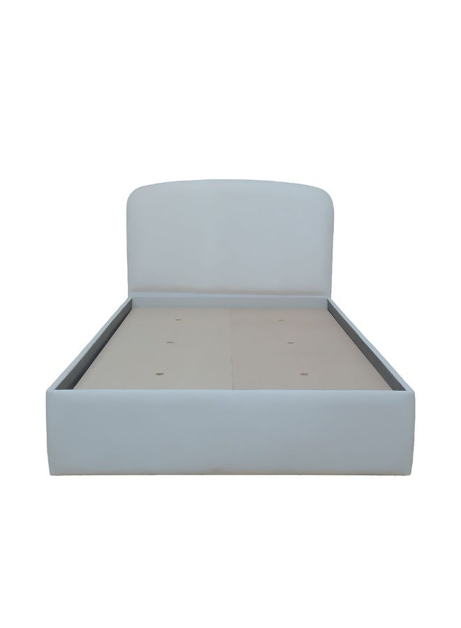 DANUBE HOME Reena 120x200 Upholstered Single Bed - Beige | Stylish Engineered Wood & Fabric Design | Durable Metal Frame | No Storage | Ideal for Bedroom Furniture - Image 4