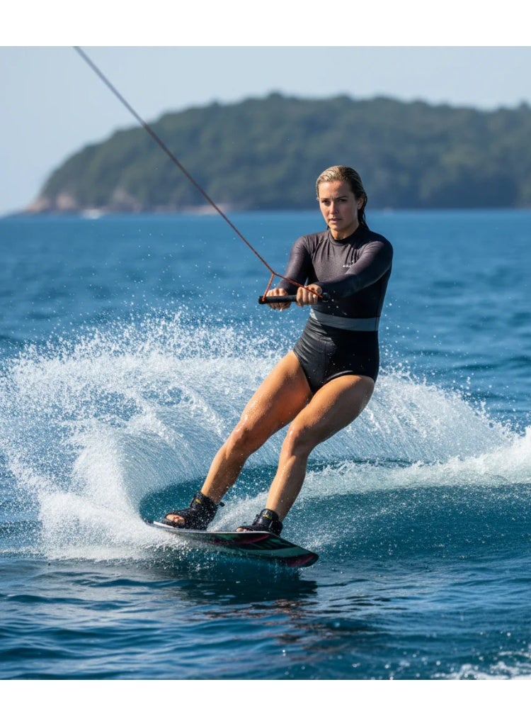 Jetpilot Allure lycra ladies swimsuit - Black - Image 3