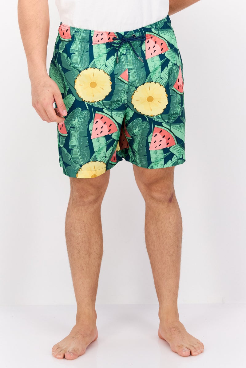 Beach Bros Men Allover Printed Board Shorts, Multicolor - Image 1