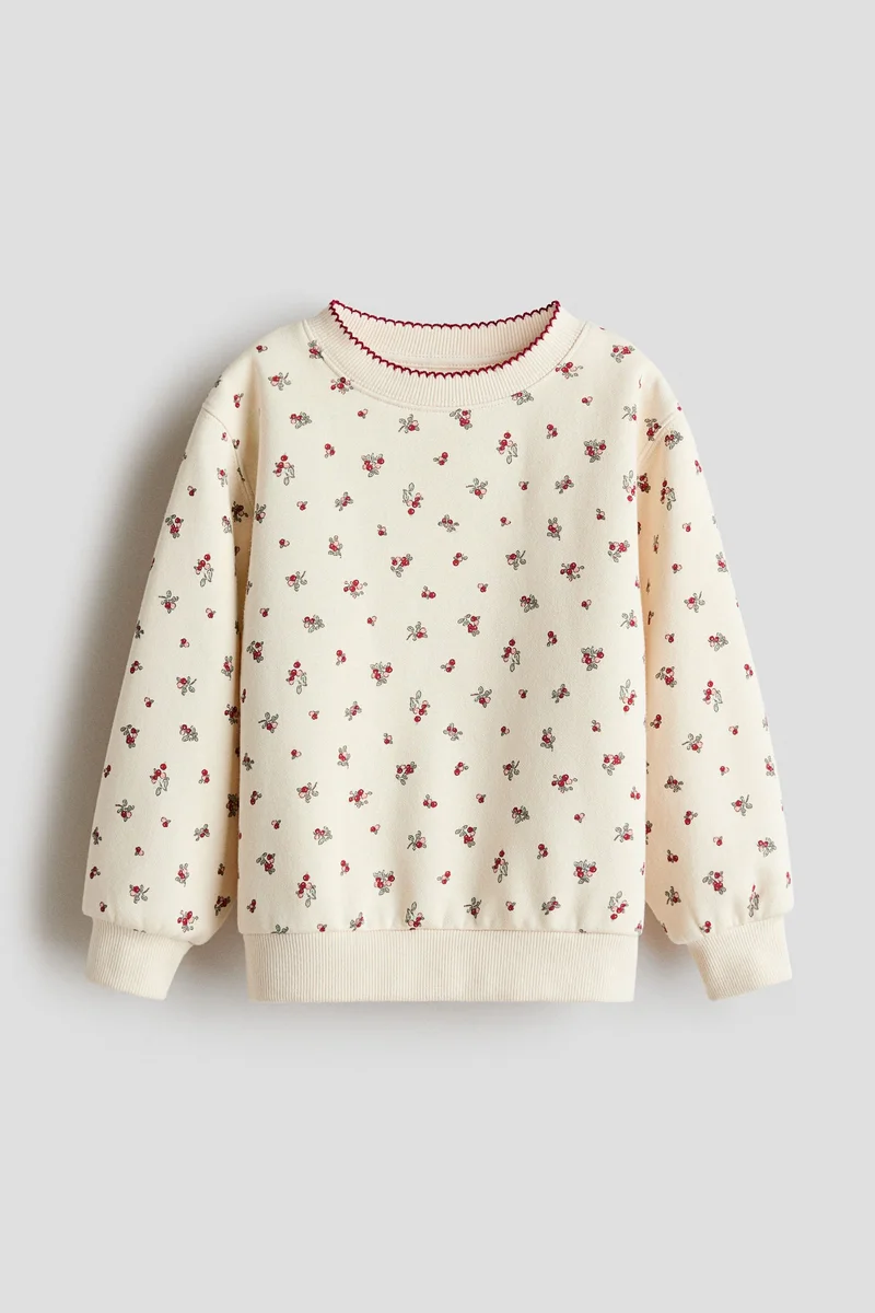 H&M Printed brushed-inside sweatshirt