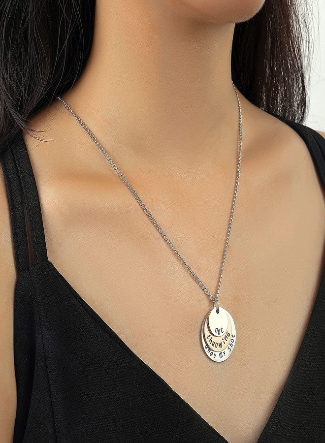 HANRESHE Not Throwing Away My Shot Necklace Broadway Hamilton Gift Necklace Rise Up Tri-Layer Broadway Musical Necklaces Pendants Jewelry Broadway Gifts Women - Image 5