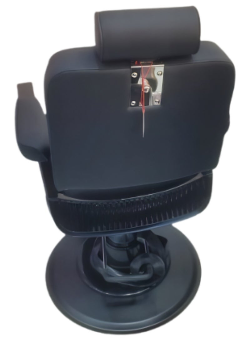 فينتاج كرسي حلاقة احترافي، قابل للإمالة هيدروليكي، مع تنجيد متين، قاعدة قوية، ومسند رأس قابل للتعديل لضمان أقصى درجات الراحة والدعم. - Image 4