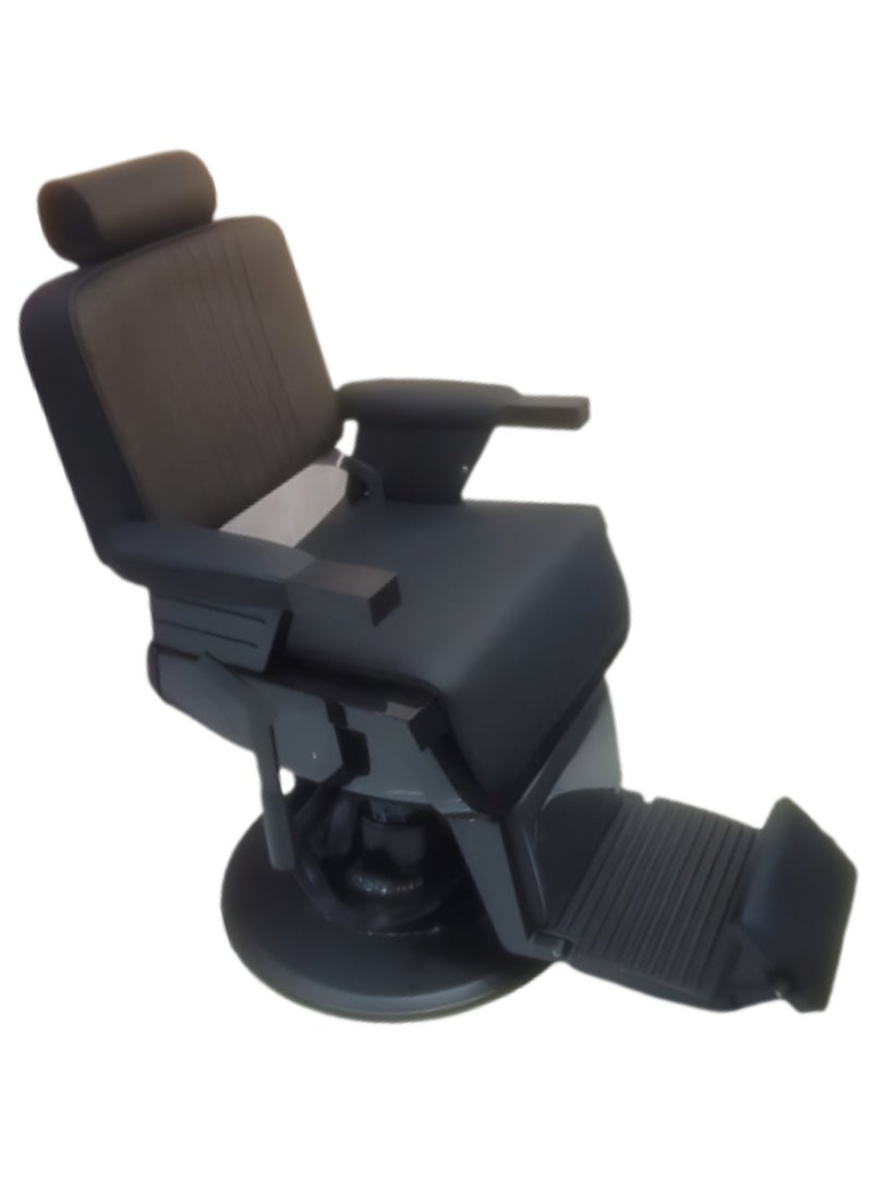 فينتاج كرسي حلاقة احترافي، قابل للإمالة هيدروليكي، مع تنجيد متين، قاعدة قوية، ومسند رأس قابل للتعديل لضمان أقصى درجات الراحة والدعم. - Image 1