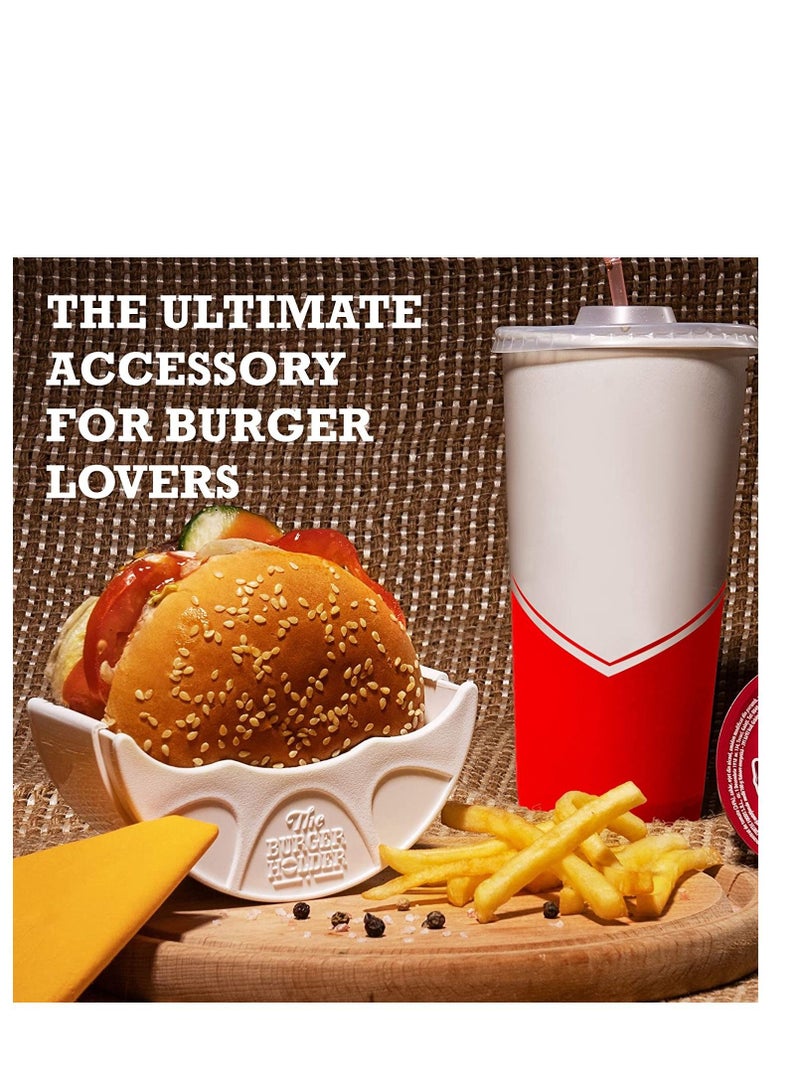 SYOSI Burger Holder Adjustable Original Solid Reusable Shell for Home Use or Restaurant - Perfect For Sloppy Joes Lovers To - Mess-Free Hygienic Machine Dishwasher Safe and BPA Free - Image 2