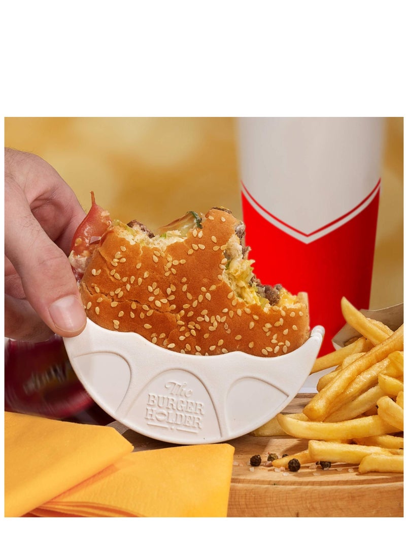 SYOSI Burger Holder Adjustable Original Solid Reusable Shell for Home Use or Restaurant - Perfect For Sloppy Joes Lovers To - Mess-Free Hygienic Machine Dishwasher Safe and BPA Free - Image 5