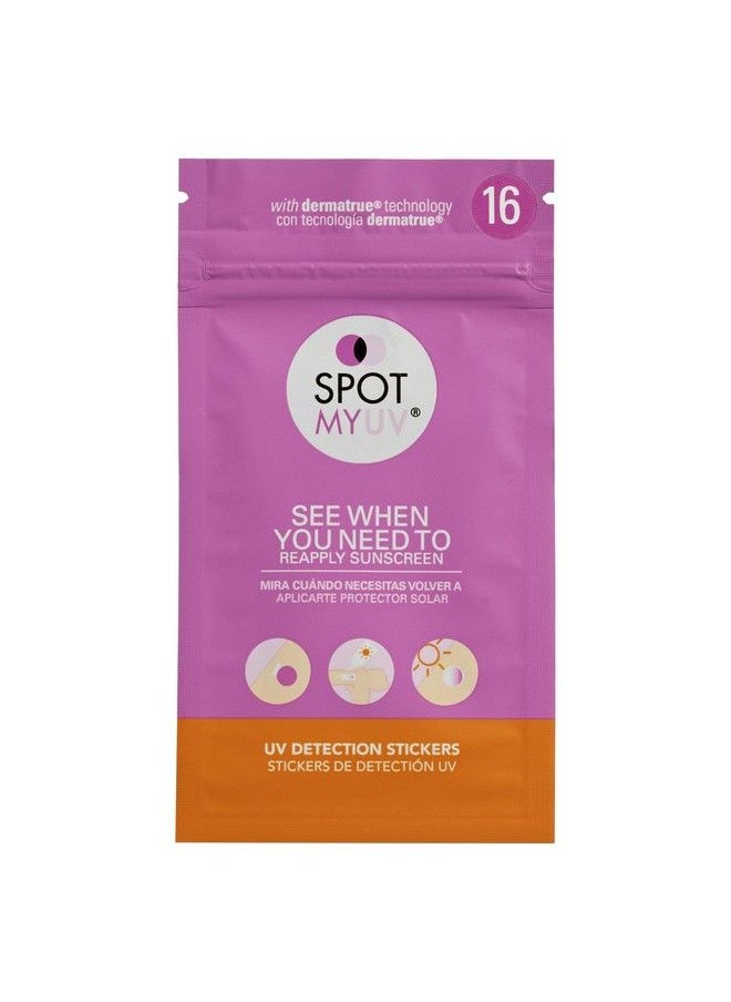 SPOTMYUV 16Count Uv Stickers For Sunscreen With Patented Dermatrue Spf Sensing Technology  - Image 1