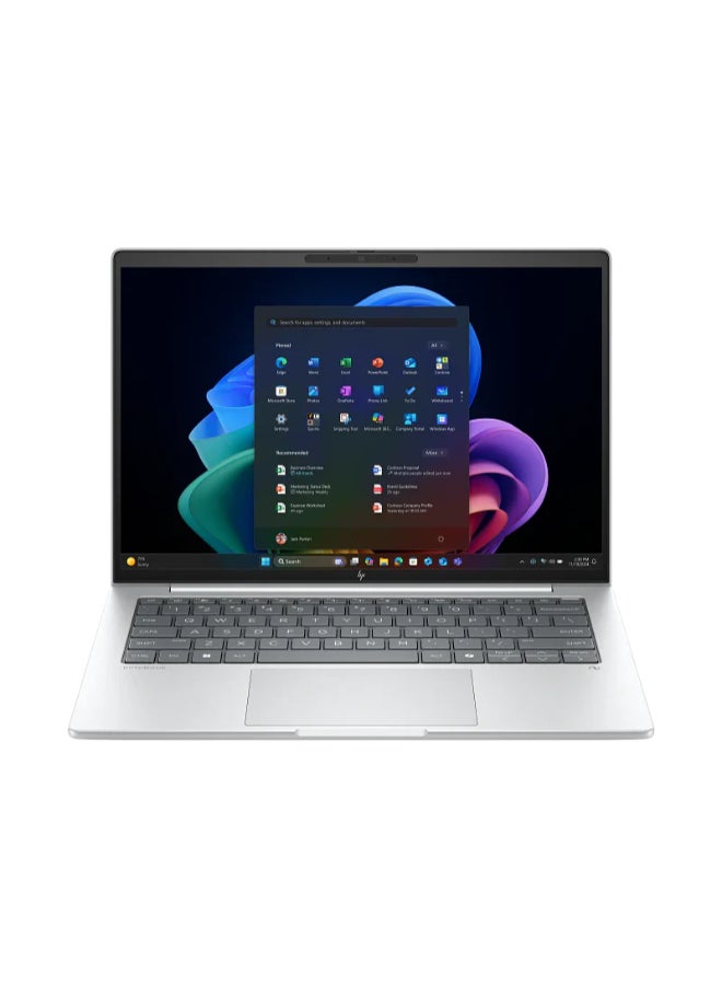 HP EliteBook Laptop With 14-Inch WUXGA Display,Intel Core Ultra 7 255U Processor/12-Core/16GB RAM/512GB SSD/Windows 11 Pro silver - Image 1