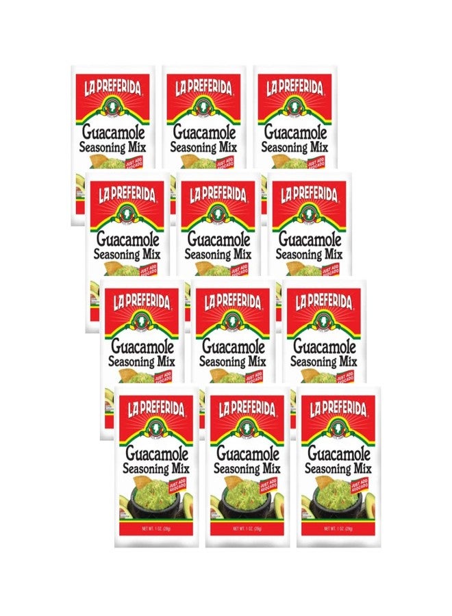 La Preferida Guacamole Seasoning Mix (The Secret to Perfect Homemade Guac) Just Add 2 Avocados, No Prep Required. Crowd-Pleasing Dip in Minutes, 1oz pkt. (Pack of 12) - Image 1