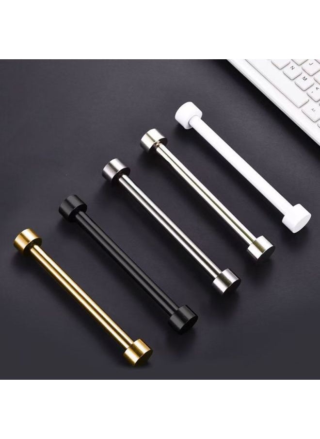 Generic - Customized Aviation Plug Line Mechanical Keyboard Data Cable Extension Fixed Rod Counterweight Rod Spring Typec Spiral USB-Color:Simple Macaron Rose Gold + Silver Weight Pole-Length:1.8m - Image 1