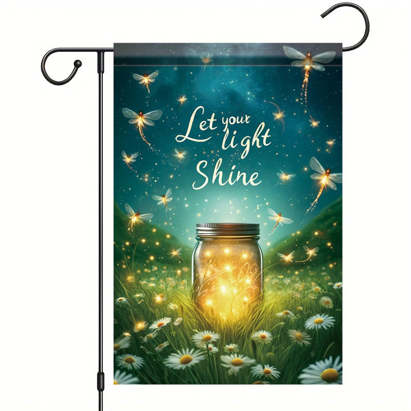 Saoplasa Spring Summer Garden Flag 12x18 Double-Sided Let Your Light Shine SummerDecorative Garden Flag Ocean Beach Yard Outside Decorations Outdoor Small Decor Banner - Image 1