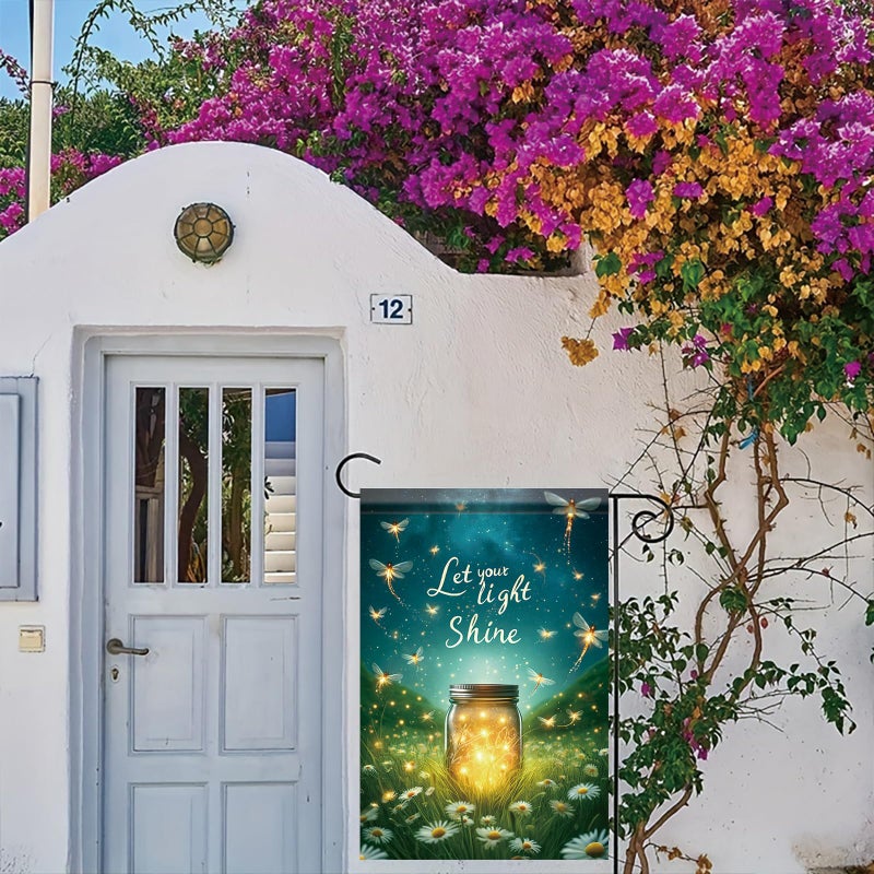 Saoplasa Spring Summer Garden Flag 12x18 Double-Sided Let Your Light Shine SummerDecorative Garden Flag Ocean Beach Yard Outside Decorations Outdoor Small Decor Banner - Image 2