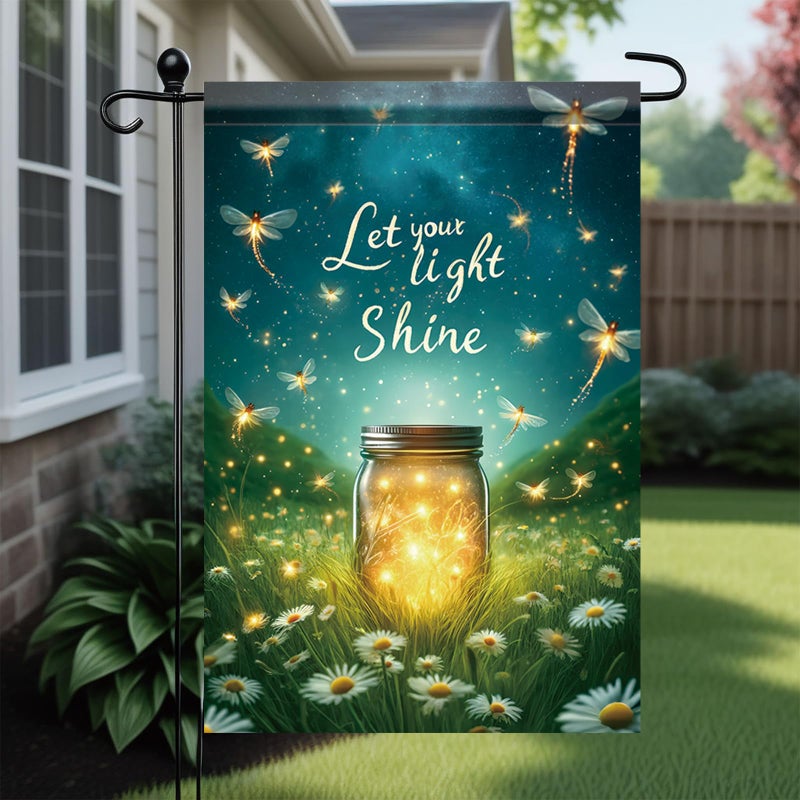 Saoplasa Spring Summer Garden Flag 12x18 Double-Sided Let Your Light Shine SummerDecorative Garden Flag Ocean Beach Yard Outside Decorations Outdoor Small Decor Banner - Image 5