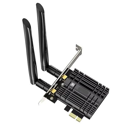 E029 WiFi7 Network Card Intel BE200 8774Mbps Bluetooth 5.4 Tri Band Pcie Express, MU-MIMO, WPA4, 4K QAM, Wireless Network Adapter for Desktop Tower PC with Heat Sink, Only Works for Windows 11 64-bit - Image 4