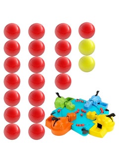 IMPRESA Replacement Marbles For Hungry Hungry Hippos 21 Pieces Includes 19 Red Balls With 2 Extra Yellow Balls Great For Replacing Lost Or Damaged Game Pieces  - Image 2