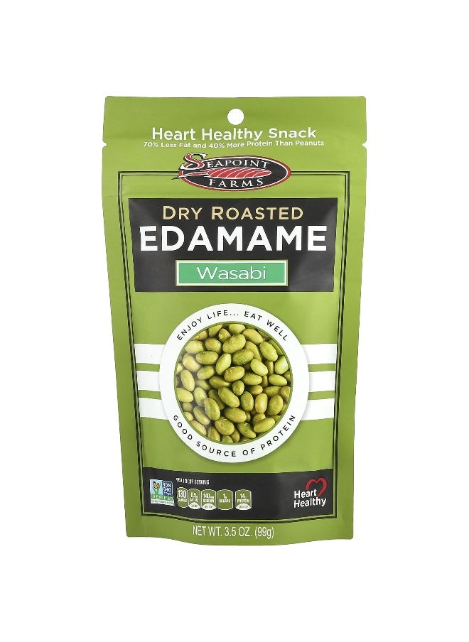SEAPOINT FARMS Seapoint Farms, Dry Roasted Edamame, Wasabi, 3.5 oz (99 g)  - Image 1